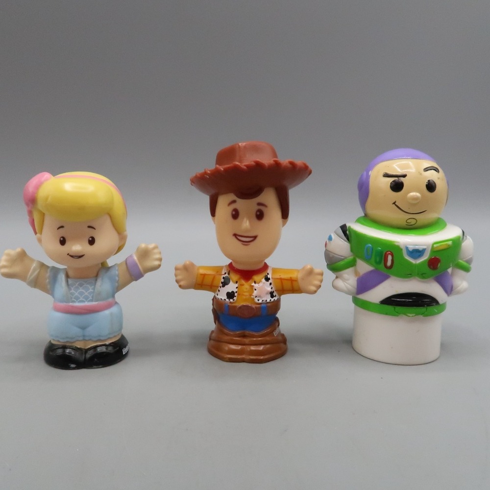 Fisher Price Little People Disney Toy Story Woody Bo Peep Buzz Mega Blok Figures